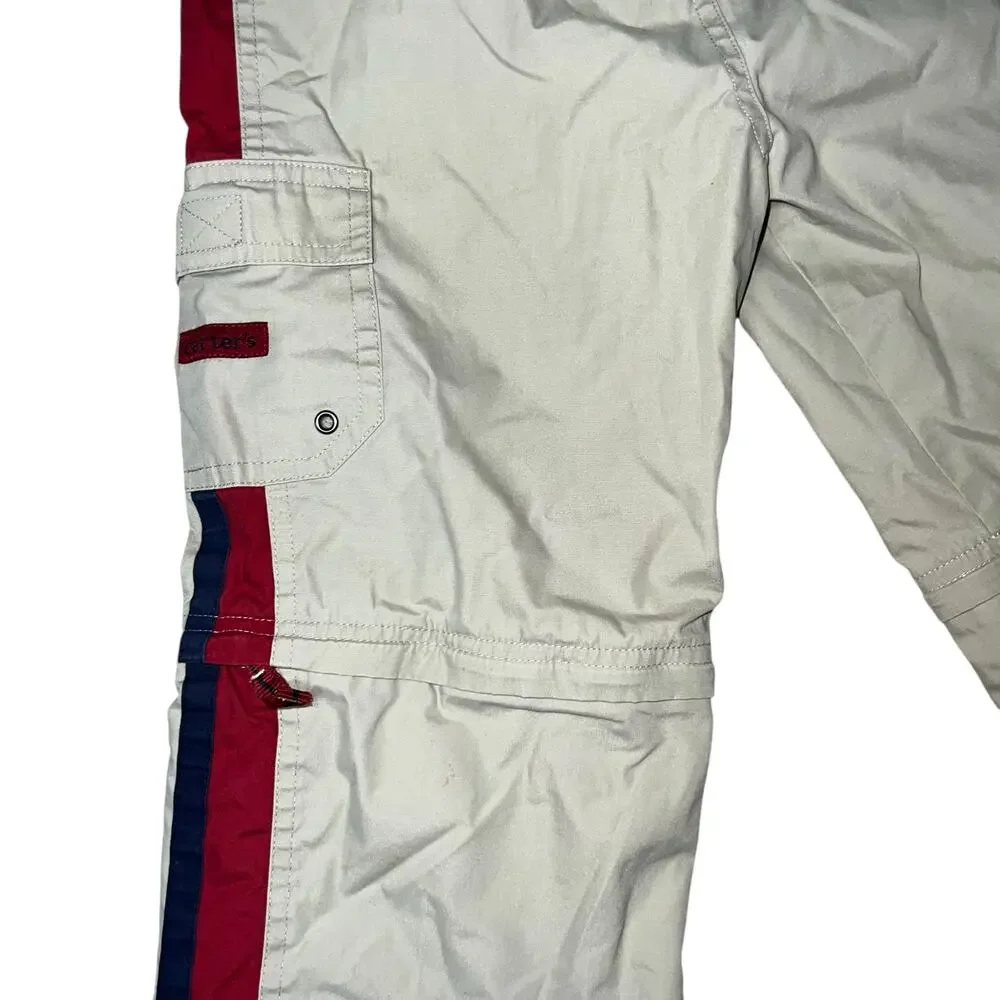 Vintage Carter's Y2K color-block long rugby shirt and cargo pants outfit boys 6